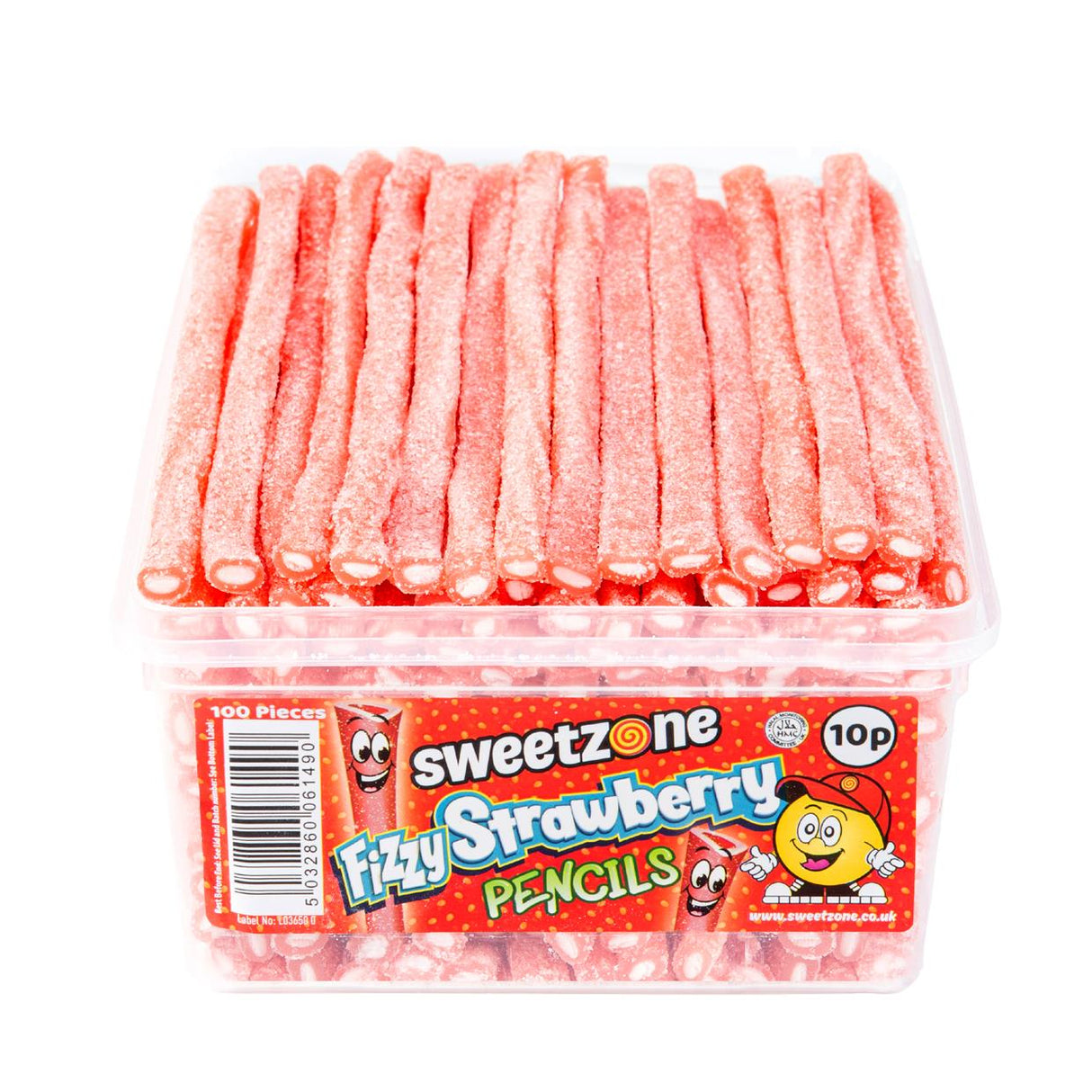 Sweetzone Fizzy Strawberry Pencils 1.1KG