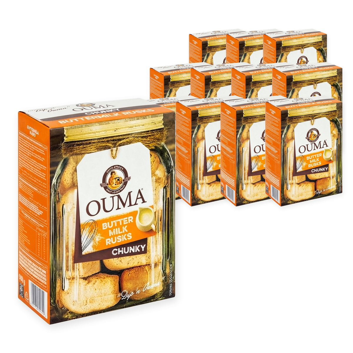 Ouma Rusks - Buttermilk (Chunky) 500G (Case of 12) – case pack
