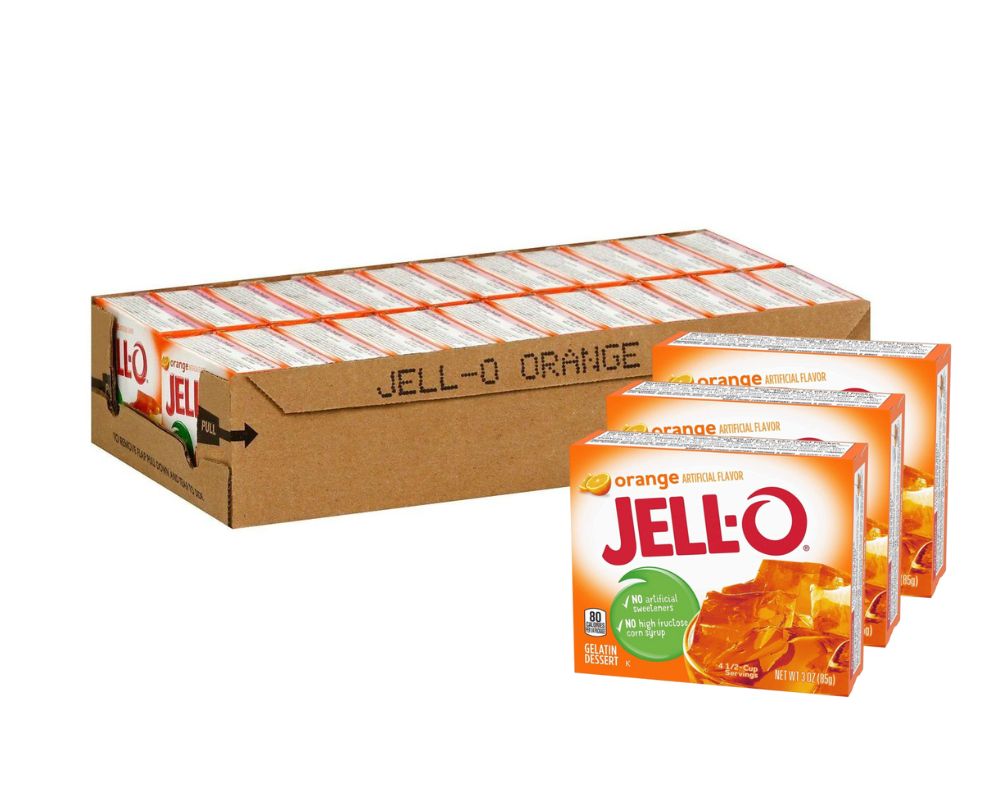Jell-O Orange Gelatin 3Oz (85G) (Case of 24)