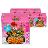Paldo Volcano Carbonara Chicken Noodle 130G (Case of 8) – case pack