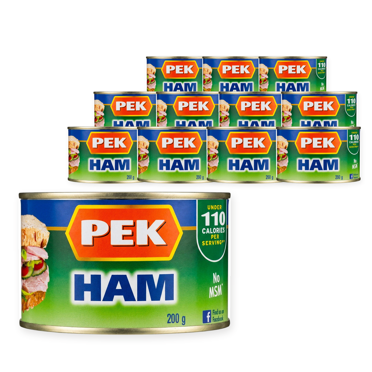 PEK Ham 200G (Case of 12) – case pack