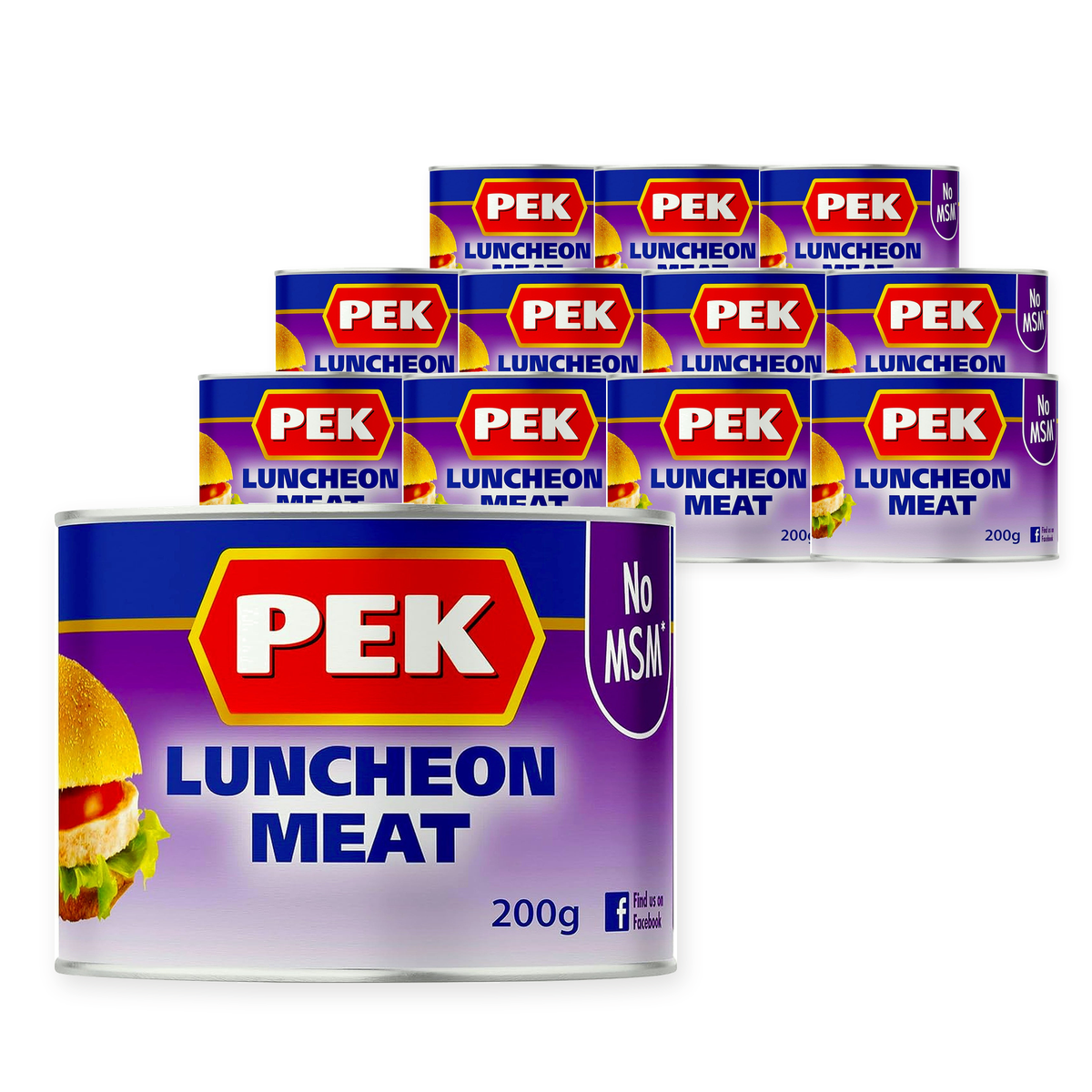 PEK Pork Luncheon Meat 200G (Case of 12) – case pack