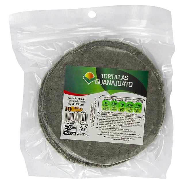 15Cm Blue Corn Tortilla Zip-Lock 10Pcs