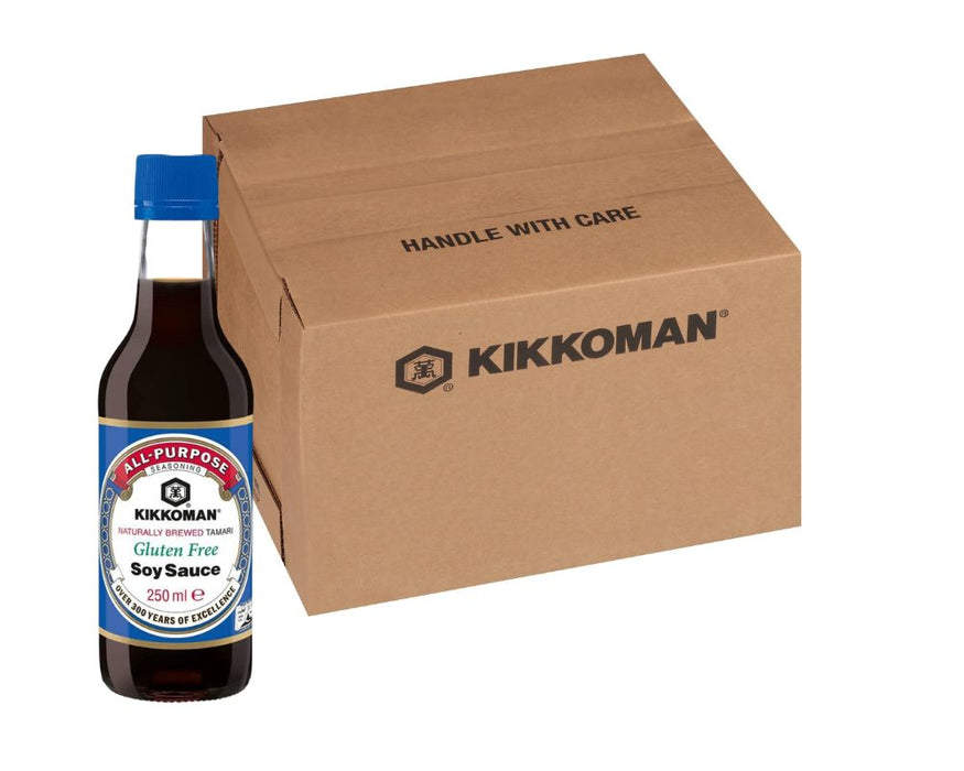 Kikkoman Tamari Gluten Free Soy Sauce 250ML (Case of 6)
