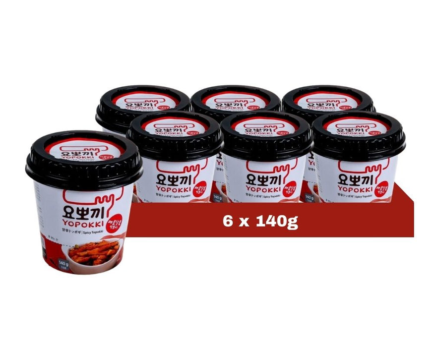 Young Poong Yopoki Spicy Topoki Cup 140G (Case of 6)