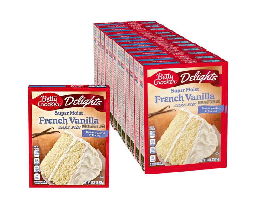 Betty Crocker French Vanilla Cake Mix 13.25 Oz (Case of 12)