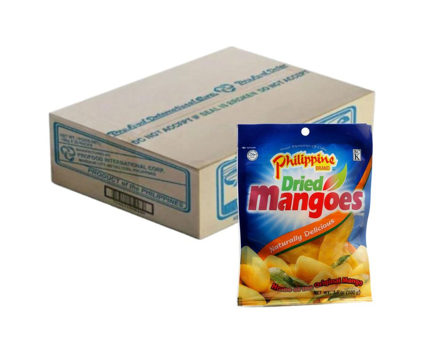 Philippine Brand Dried Mangoes 100G (Case of 25)
