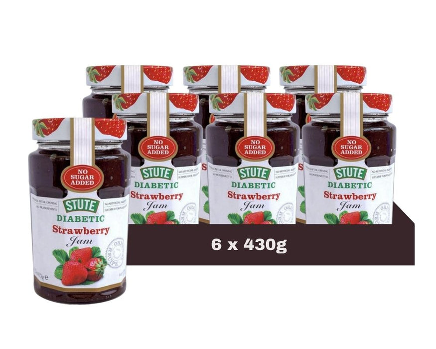 Stute Diabetic Raspberry Seedless Extra Jam 430g (Case of 6)
