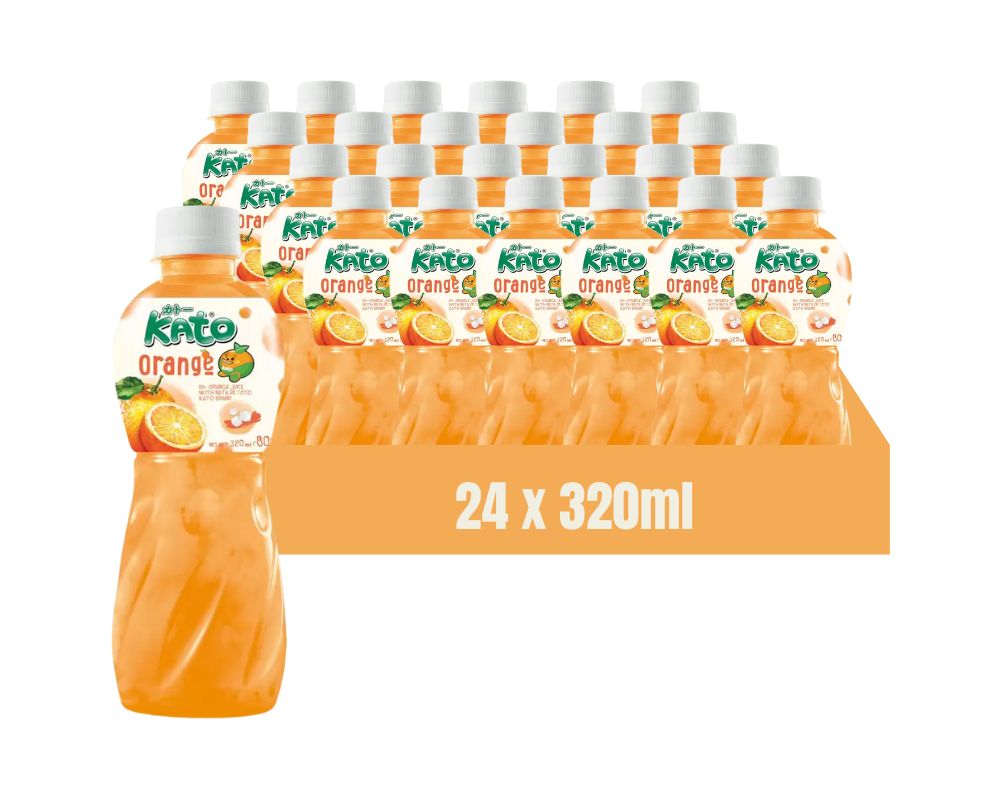 Kato Nata De Coco Orange Juice 320ml (Case of 24)