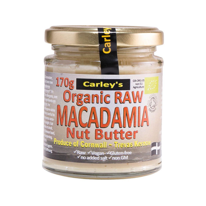 Carley's Organic Raw Macadamia Nut Butter 170G (Case of 6)
