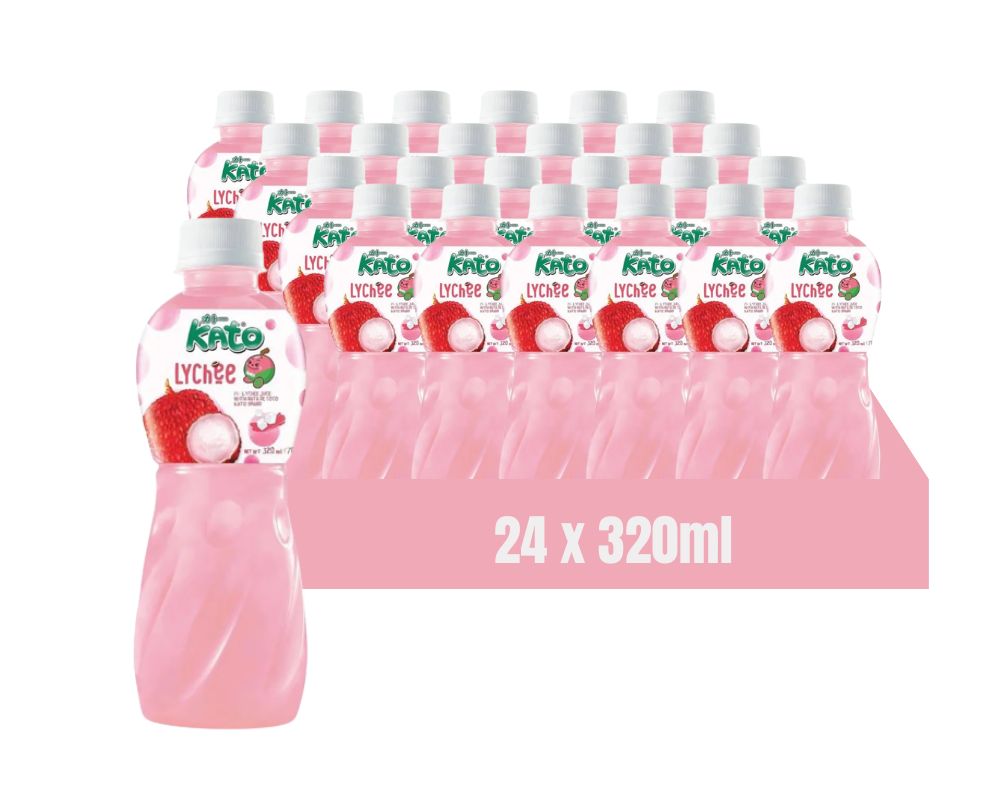 Kato Nata De Coco Lychee Juice 320ml (Case of 24)