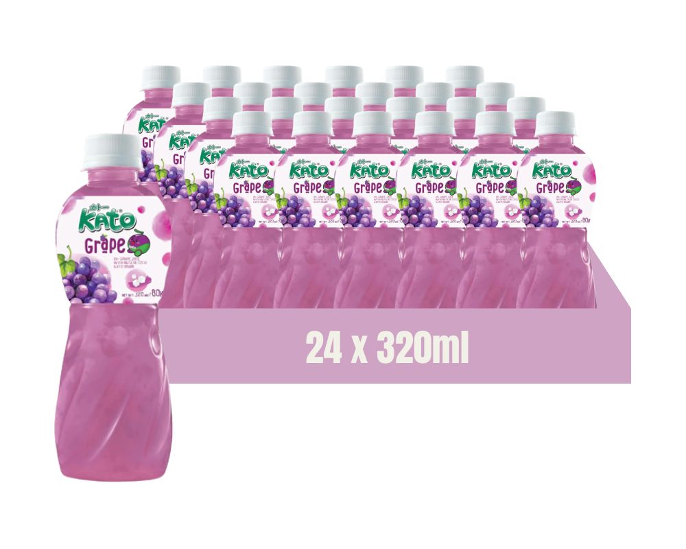 Kato Nata De Coco Grape Juice 320ml (Case of 24)