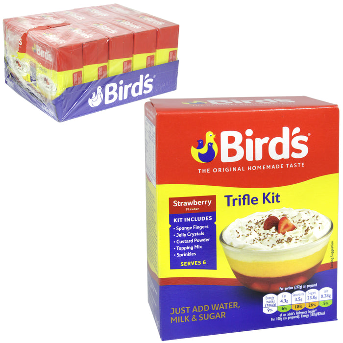 Birds Strawberry Flavour Trifle Kit 141G (Case of 10)