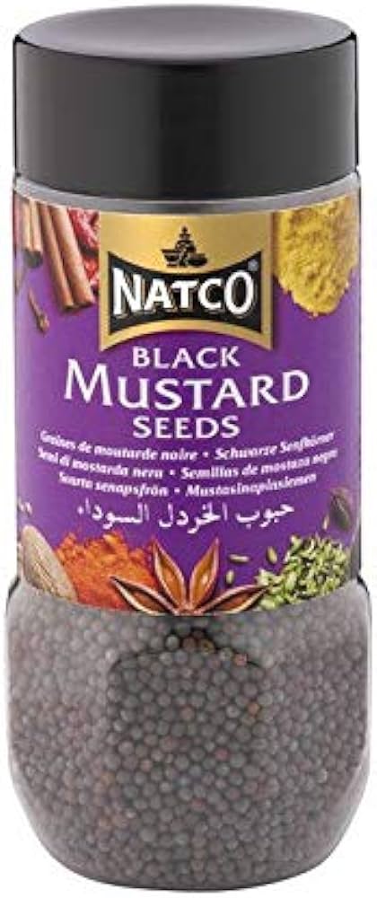 Natco Mustard Seeds Black Jars 100G (Case of 10)