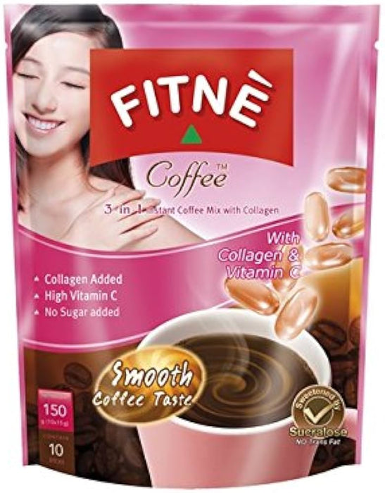 Fitne 3 in 1 Instant Coffee Mix with Collagen 150G
