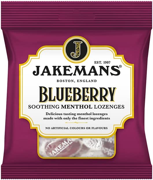 Jakemans Lozenges Blueberry 73G (Case of 12)