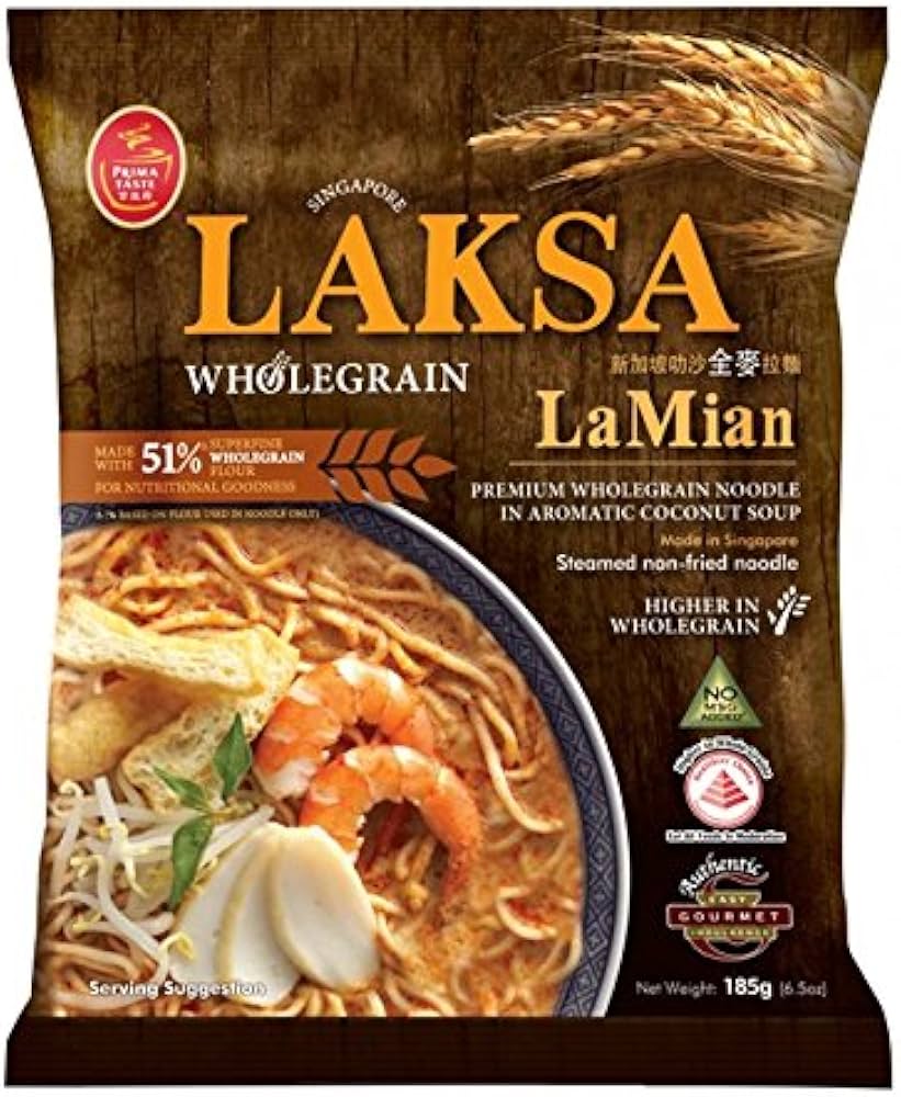 Prima Taste Wholegrain Laksa La Mian 185G **Expiry May 2025**