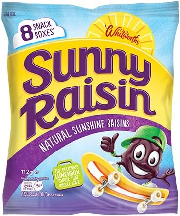 Whitworths Sunny Raisin 8 Pack 112g (Case of 12)