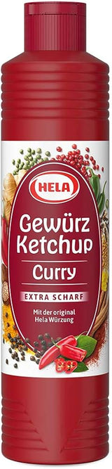 Hela Gewürz Ketchup Curry Extra Scharf 800ML (Case of 12)