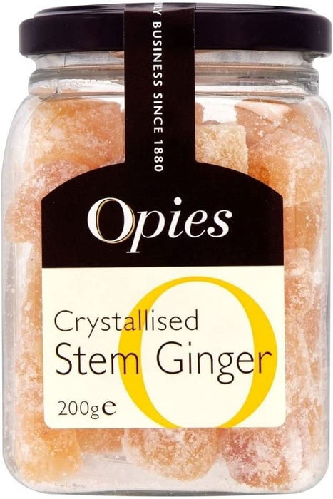 Opies Crystallised Stem Ginger 200G (Case of 6)