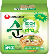 Nongshim Soon Veggie Ramyun Noodle 112gx5