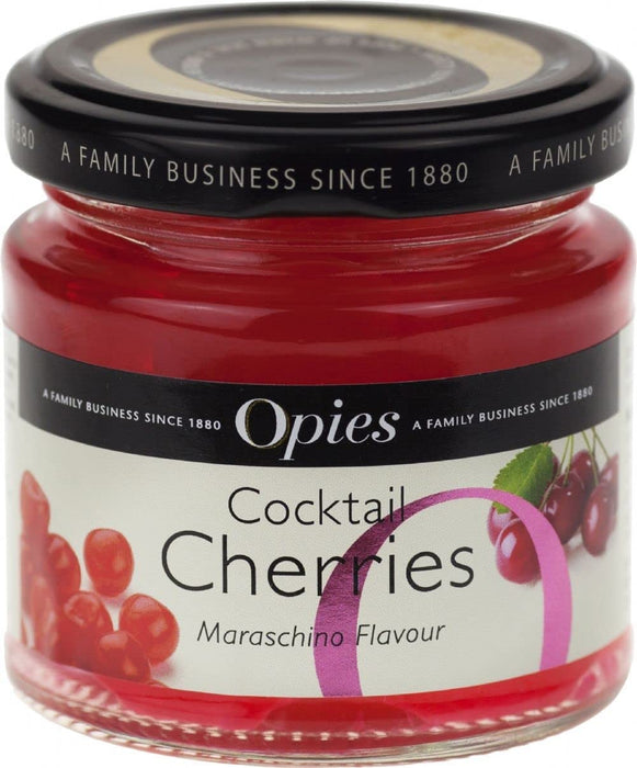 Opies Red Marachino Cocktail Cherries 130G (Case of 6)