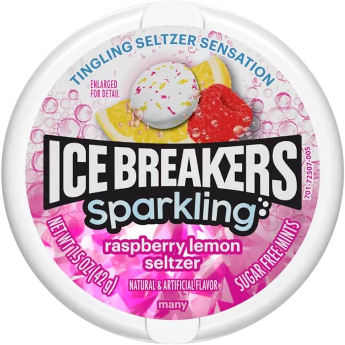 Ice Breakers Mint Sparkling Raspberry Lemon Seltzer 43G