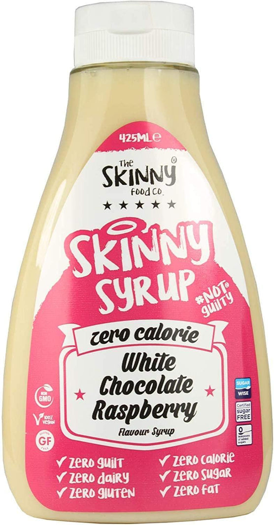 Skinny Syrup Zero Calorie White Chocolate Raspberry Sugar Free 425Ml (Case of 6)