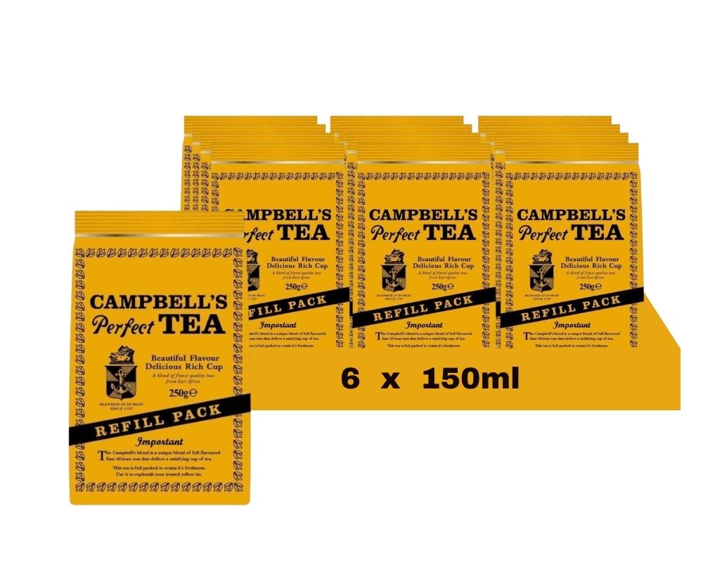 Campbells Perfect Irish Tea Refill 250G (Case of 12)