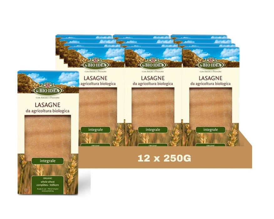 La Bio-Idea Wholewheat Lasagne 250G (Case of 12)