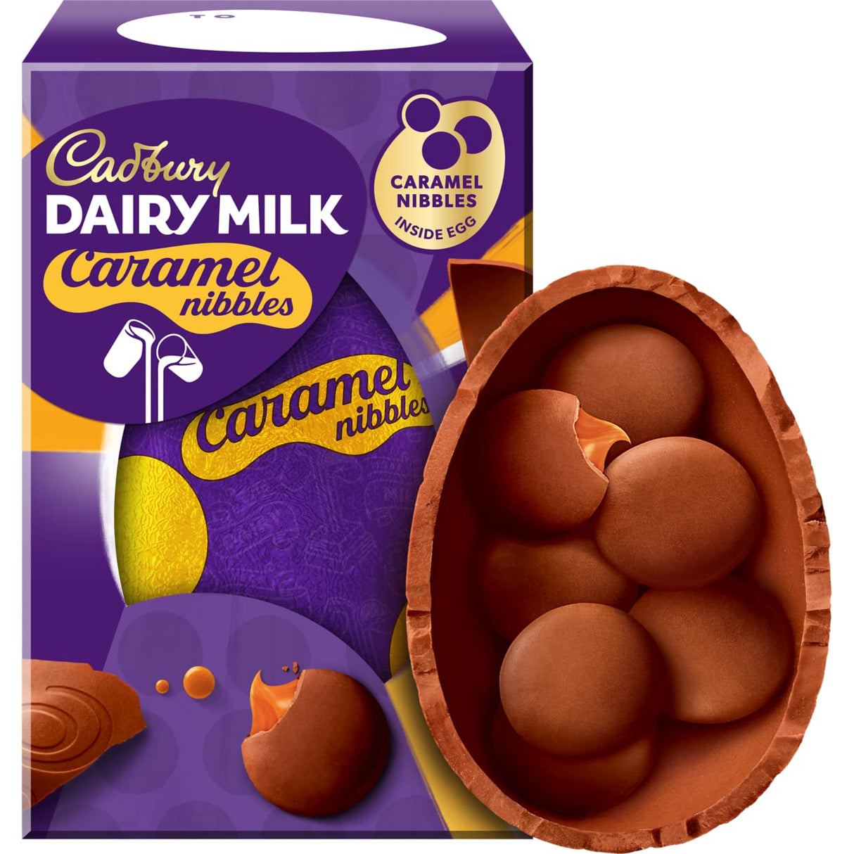 Easter Egg Bundle 2025 – Cadbury Caramel Nibbles 96g, Freddo 96g & White Buttons 98g