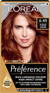 L'Oreal Paris Preference Permanent Hair Dye Intense Copper Auburn 6.45