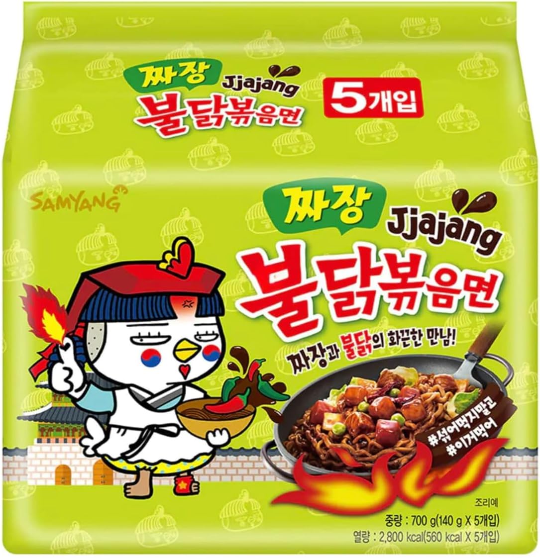 Samyang Hot Chicken Ramen Jjajang (140g X 5) Mulitpack
