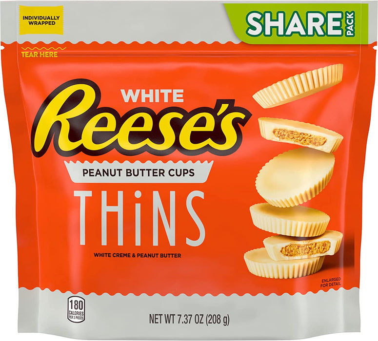Reese's Peanut Butter Cups Thins White 208G