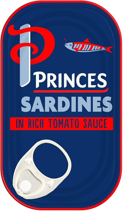 Princes Sardines In A Rich Tomato Sauce Tin 120G