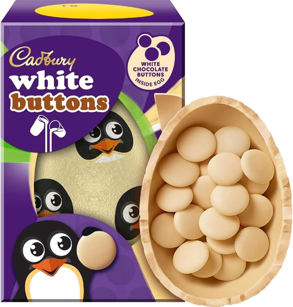 Easter Egg Bundle 2025 – Cadbury Caramel Nibbles 96g, Freddo 96g & White Buttons 98g