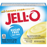 Jell-O Sugar Free Banana Cream Pudding Mix 0.9oz (Case of 24)