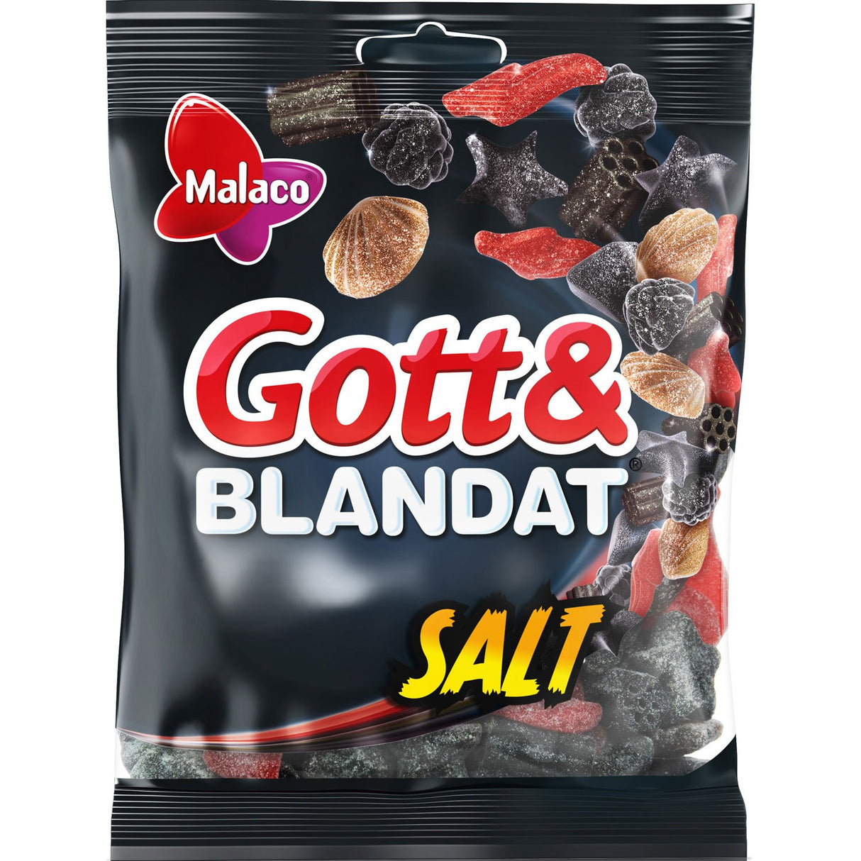Malaco Gott & Blandat Salt Liquorice Mix 150G