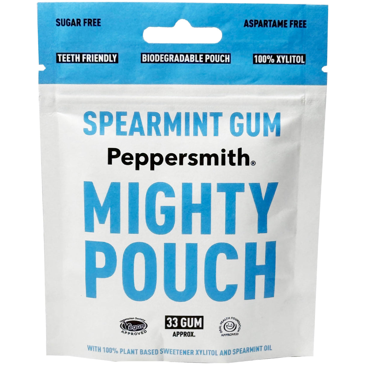 Peppersmith Pouch Spearmint Dental Chewing Gum 33 Gums (50G)