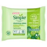 Simple Facial Cleansing Wipes Biodegradable 20s (Case of 6)