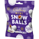 Cadbury Dairy Milk Bag Snowballs 74G (Case of 24)