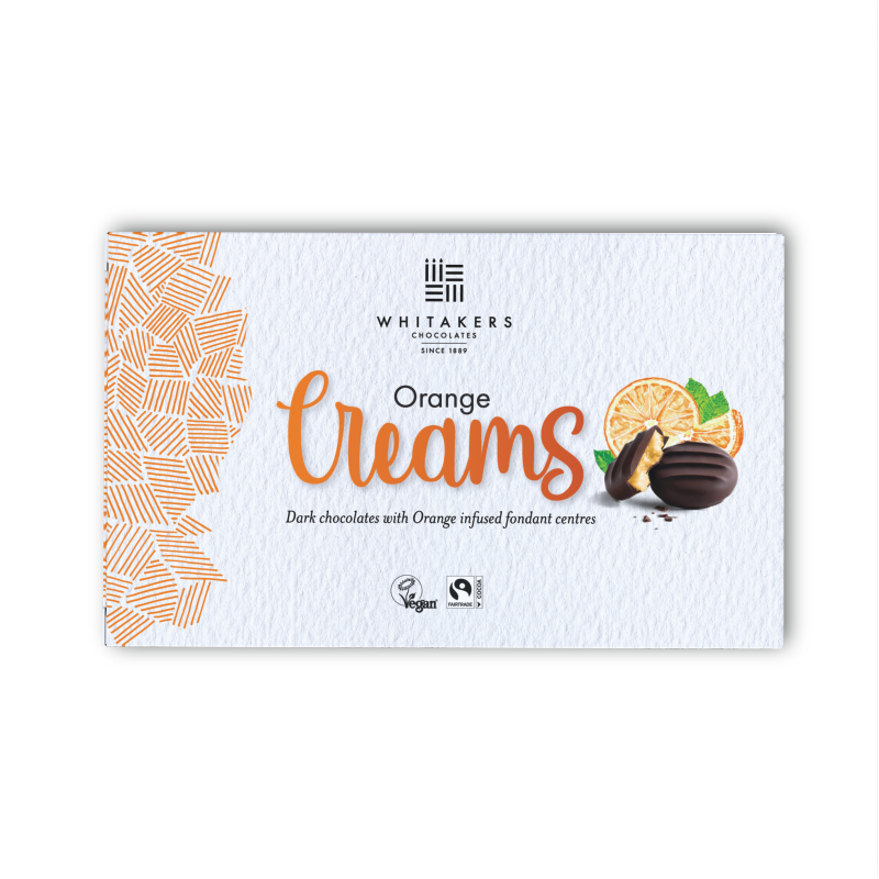 Whitakers Orange Fondant Creams 150G