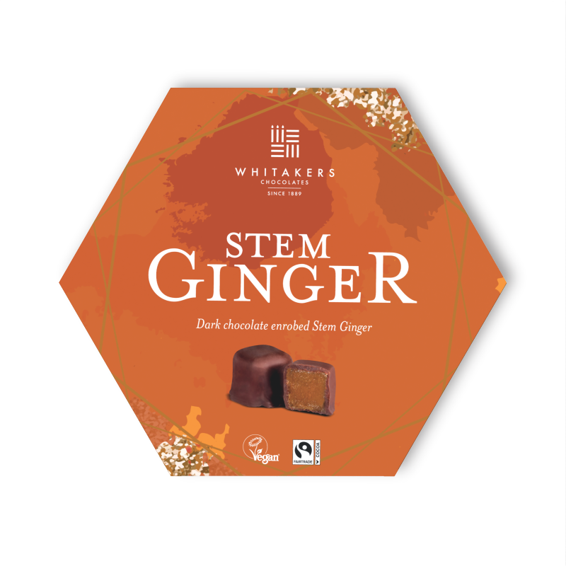 Whitakers Dark Chocolate Ginger 180G