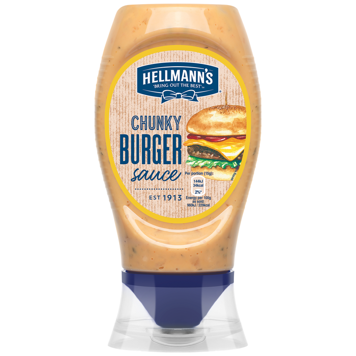 Hellmann's Chunky Burger Sauce 250ML (Case of 8)