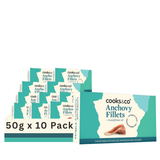 Cooks & Co Anchovy Fillets Sunflower Oil Tins 50G (Case of 10)