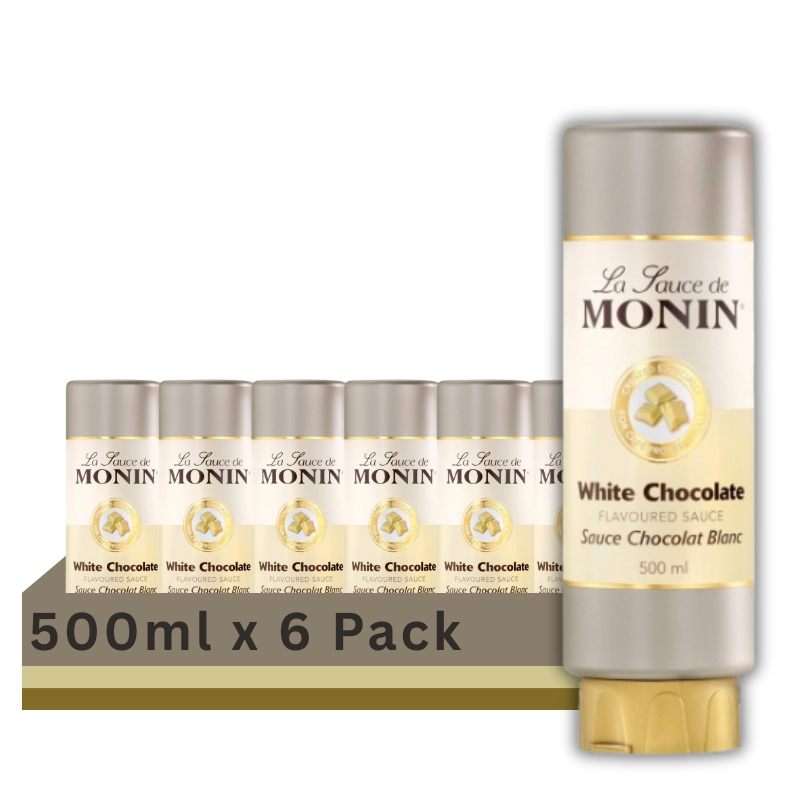 Monin White Chocolate Sauce 500Ml (Case of 6)