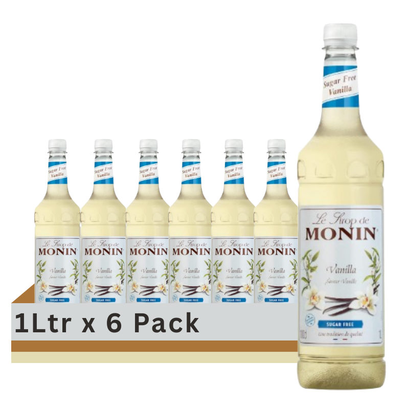 Monin Vanilla Sugar Free 1Ltr (Case of 6)
