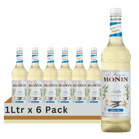 Monin Vanilla Sugar Free 1Ltr (Case of 6)