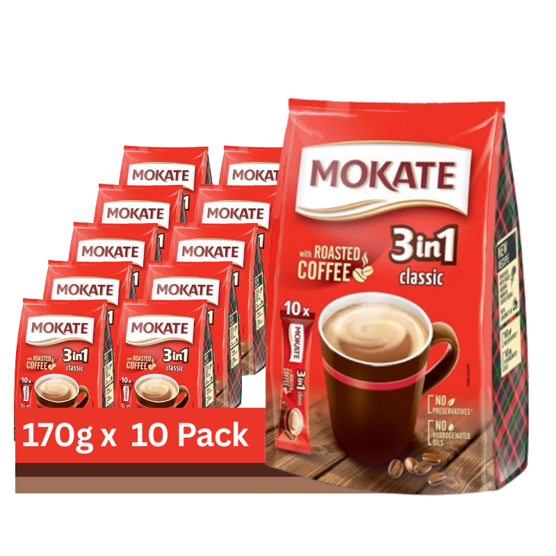 Mokate 3 In 1 Classic 10 Pack (170G) (Case of 10)