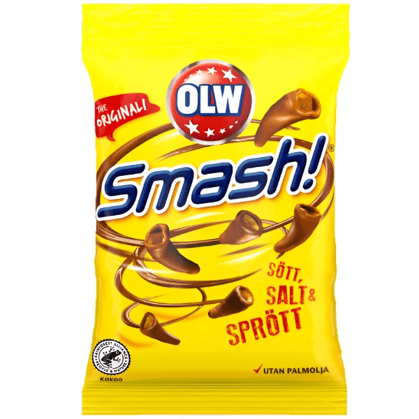 OLW Smash Chocolate Covered Corn Snacks 100G